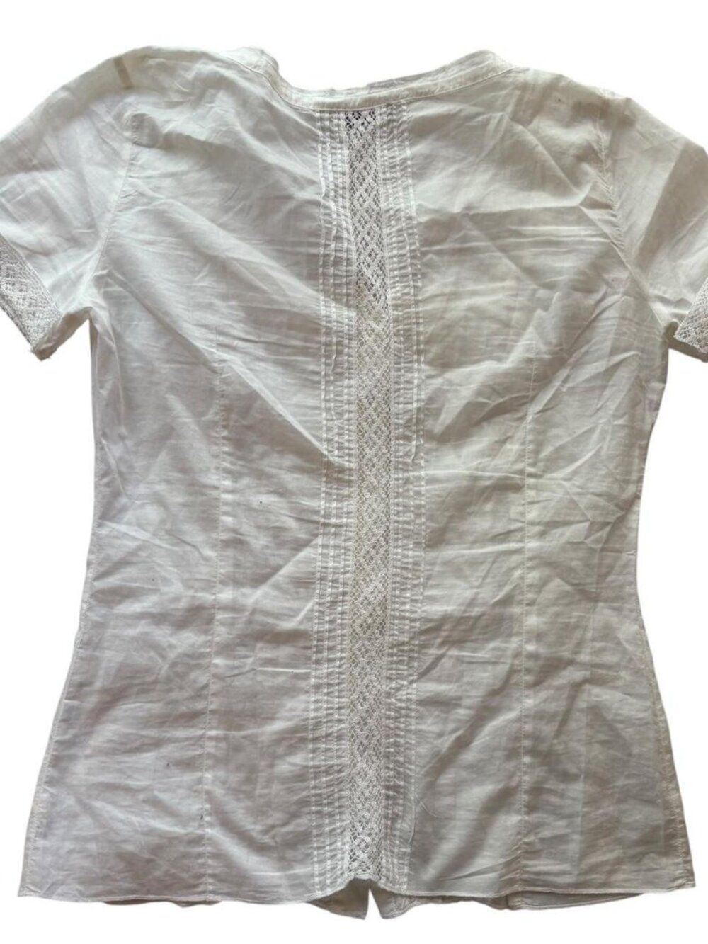 MAX&Co. Women's White and Cream Blouse - Picture 6 of 7